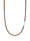 Nialaya Jewelry Heishi faceted bead-embellished necklace - Brown