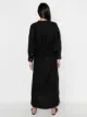 DES SEN Lazio belted-waist long dress