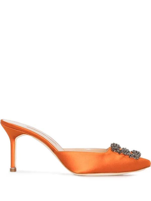 Manolo Blahnik Hangisi 70mm Mules 