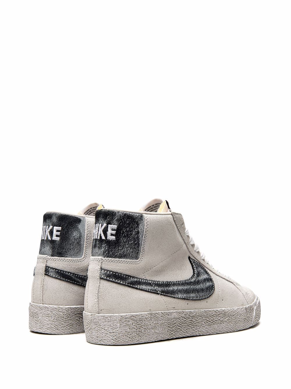 Shop Nike Sb Blazer Mid "faded Sail Black" Sneakers In Neutrals