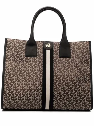 Dkny monogram tote bag clearance
