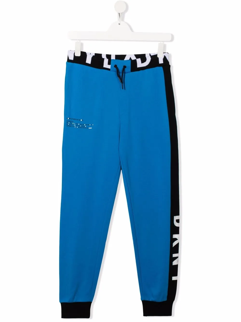 

Dkny Kids TEEN logo-stripe track pants - Blue