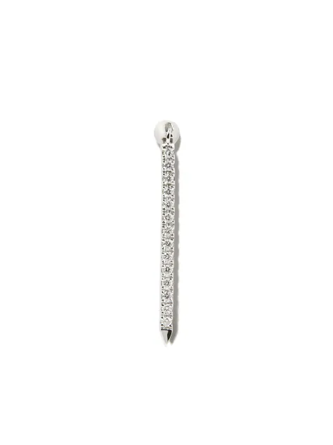 MARIA TASH 18kt white gold Eternity Bar diamond charm