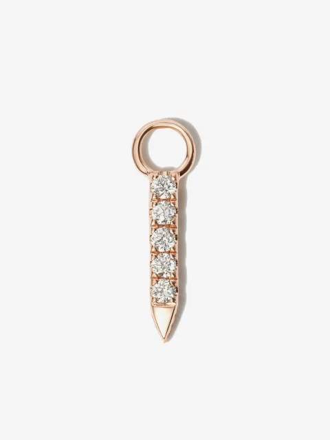 MARIA TASH 18kt rose gold Eternity Bar diamond charm