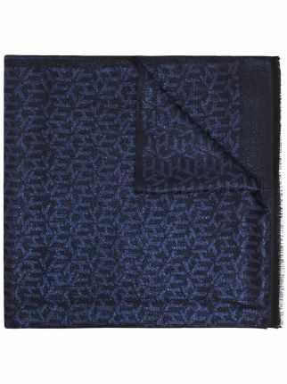 Tommy Hilfiger Glitter monogram-pattern Scarf - Farfetch