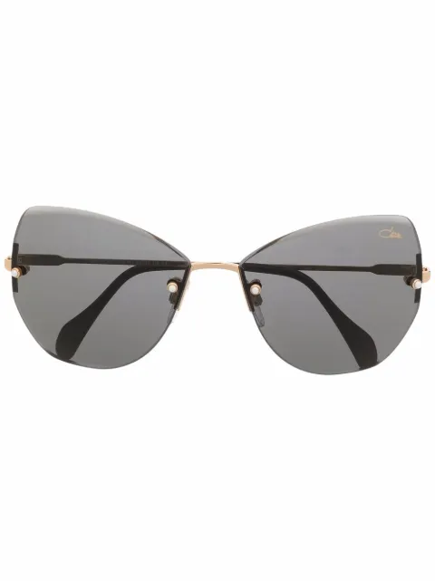 Cazal frameless cat-eye sunglasses