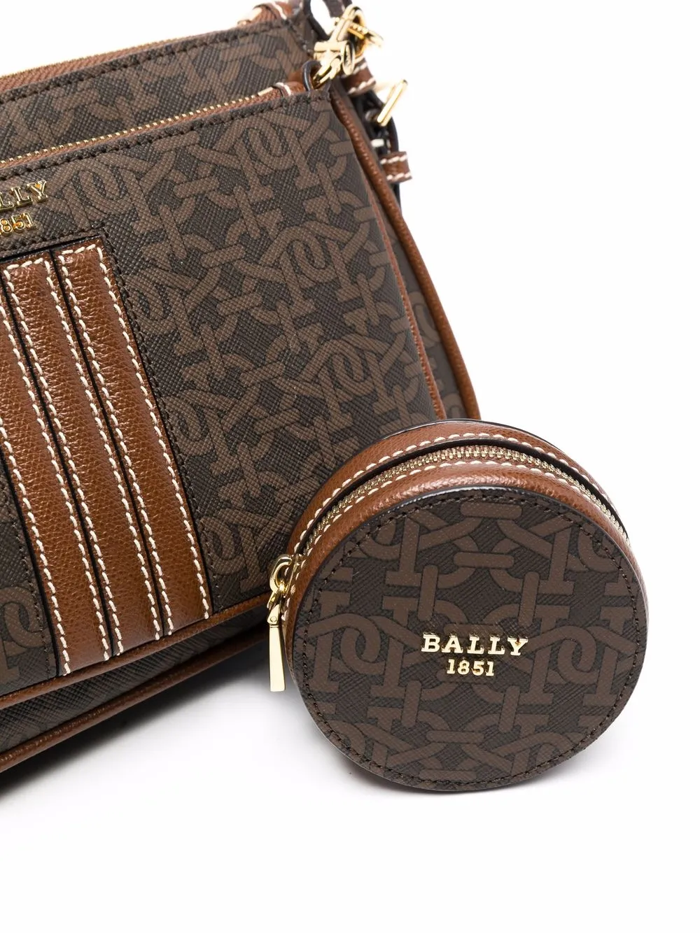 фото Bally сумка через плечо с монограммой