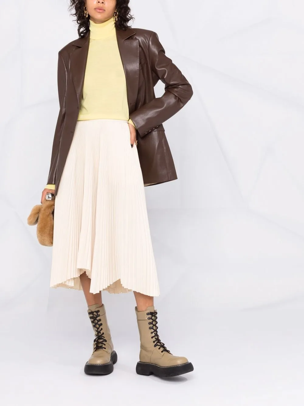Jil Sander Wollen coltrui - Geel