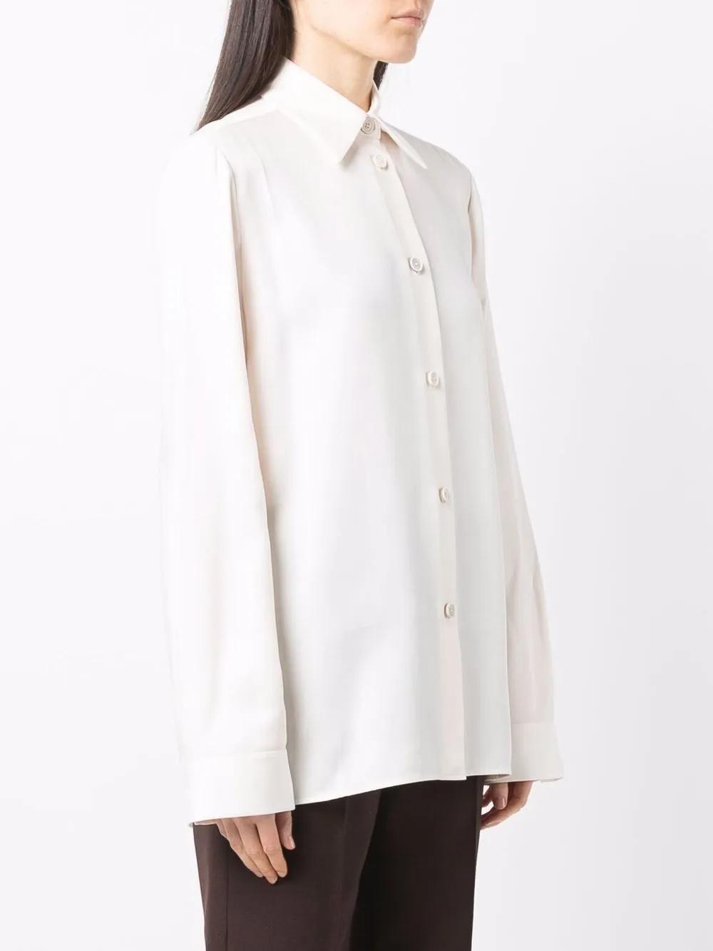 фото Jil sander рубашка с заостренным воротником