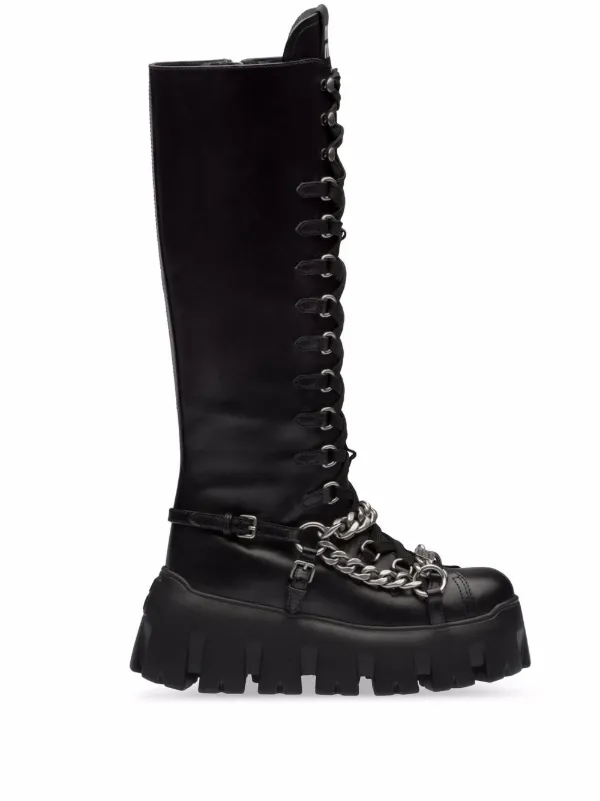 miu miu lace up boots