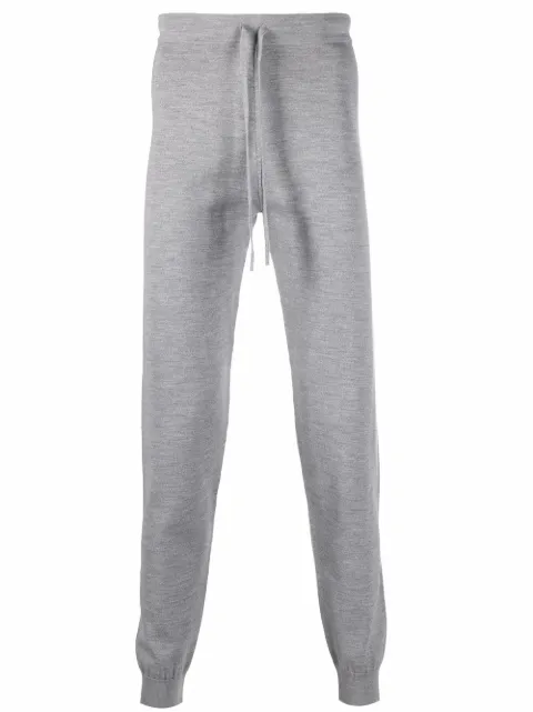 Corneliani drawstring virgin wool-blend track pants 