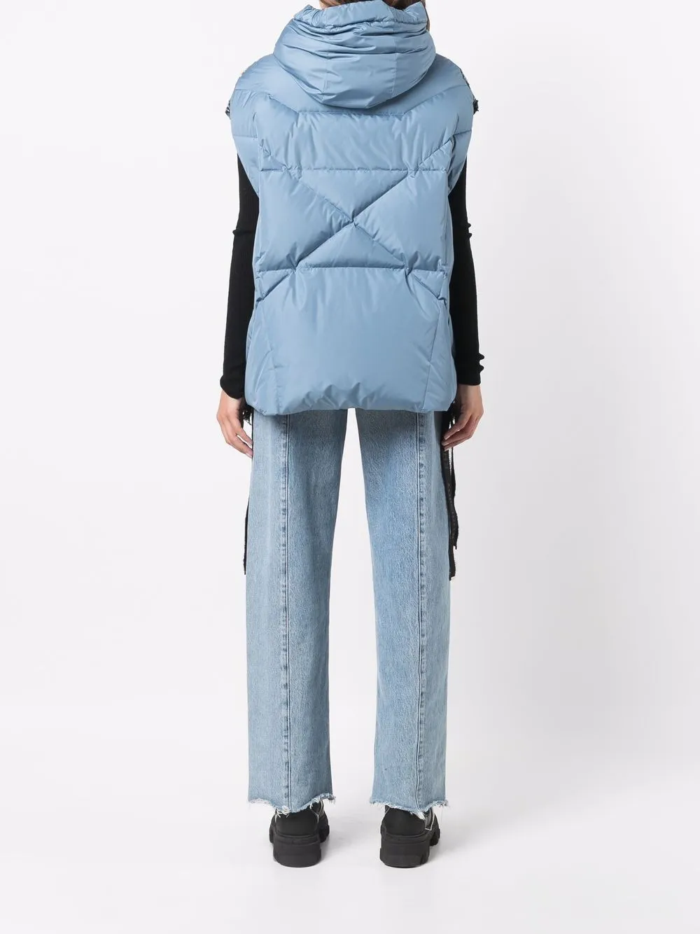 фото Khrisjoy дутый жилет с трикотажной вставкой