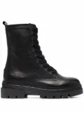 Tommy Hilfiger monochromatic lace-up boots - Black