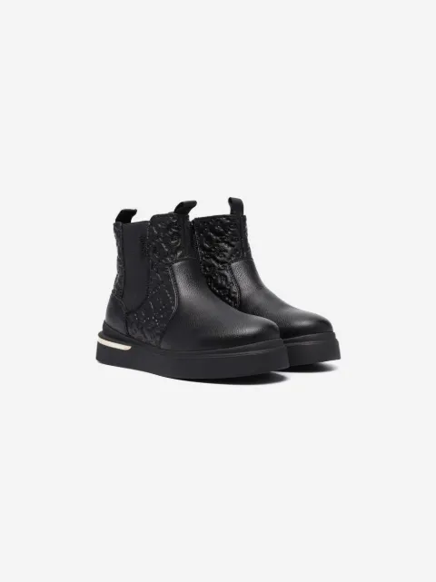 Liu Jo Kids logo embossed ankle boots