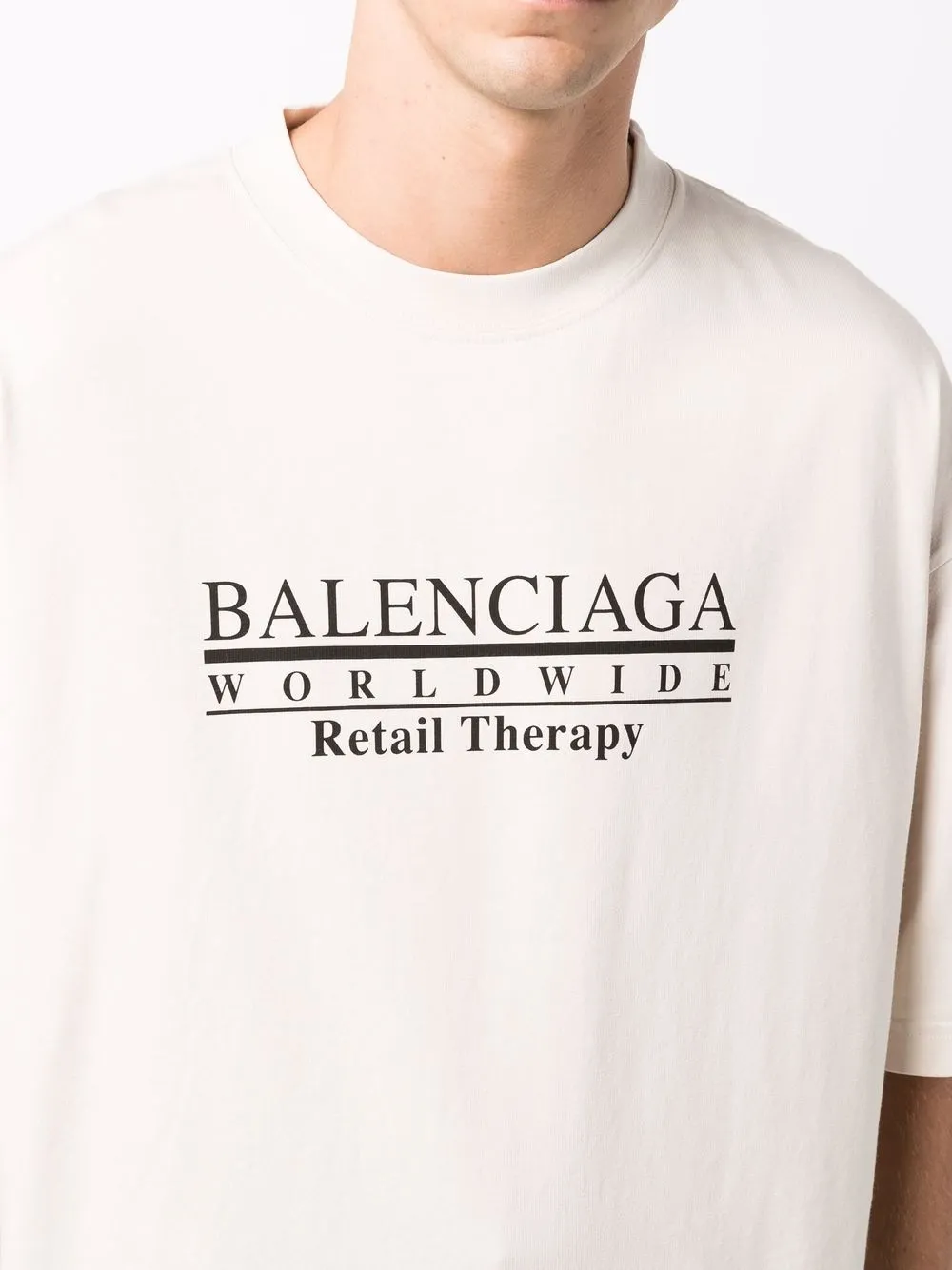 Retail Therapy slogan cotton T-shirt