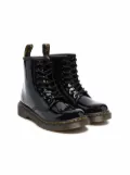 Dr. Martens Kids 1460 patent leather boots - Black