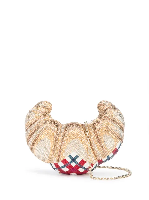 Judith Leiber bolsa de mano en forma de croissant