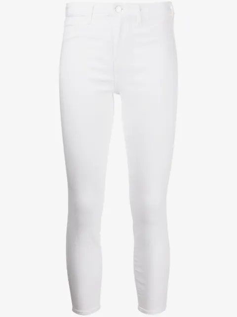 L'Agence skinny jeans con corte capri