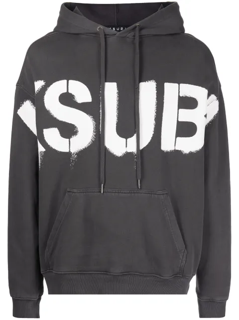 Ksubi graffiti stencil logo hoodie