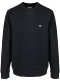 Emporio Armani logo-patch sweatshirt - Blue
