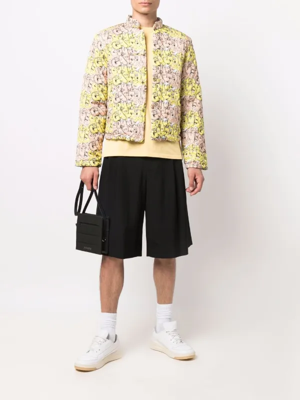 Comme Des Garçons Shirt Jaqueta Matelassê Com Estampa De Logo