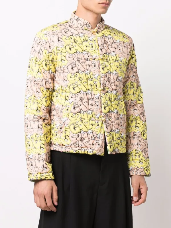 Comme Des Garçons Shirt Jaqueta Matelassê Com Estampa De Logo