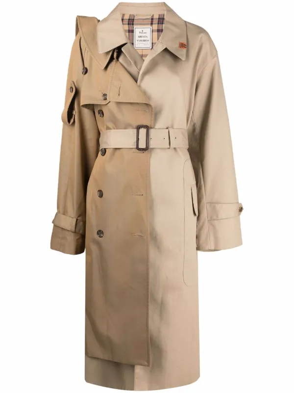 patchwork trench coat