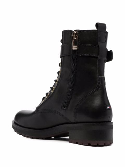 Tommy Hilfiger The Essential Leather Biker Boots - Farfetch