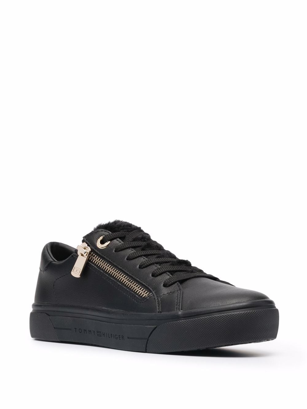 Shop Tommy Hilfiger Casual Warm-lined Trainers In Schwarz