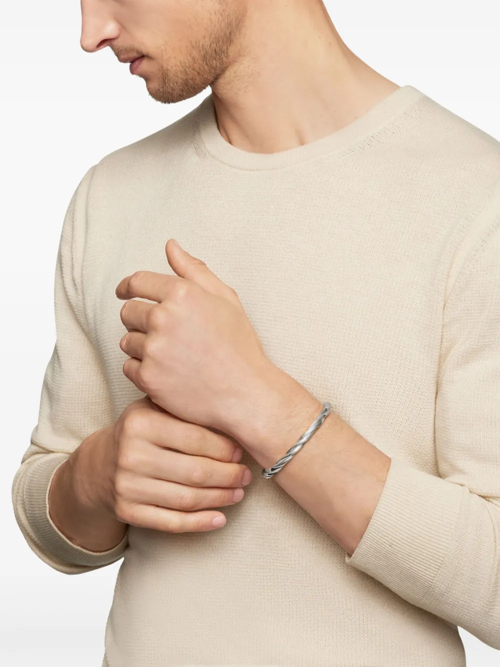 David Yurman sterling silver DY Helios cuff bracelet (6mm) | Image 2