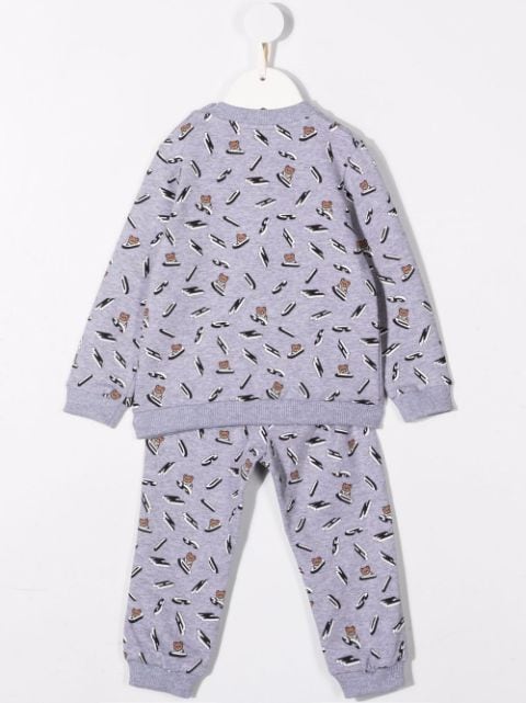 all-over logo print tracksuit