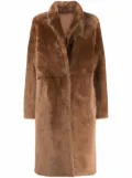 Yves Salomon reversible lambskin coat - Brown