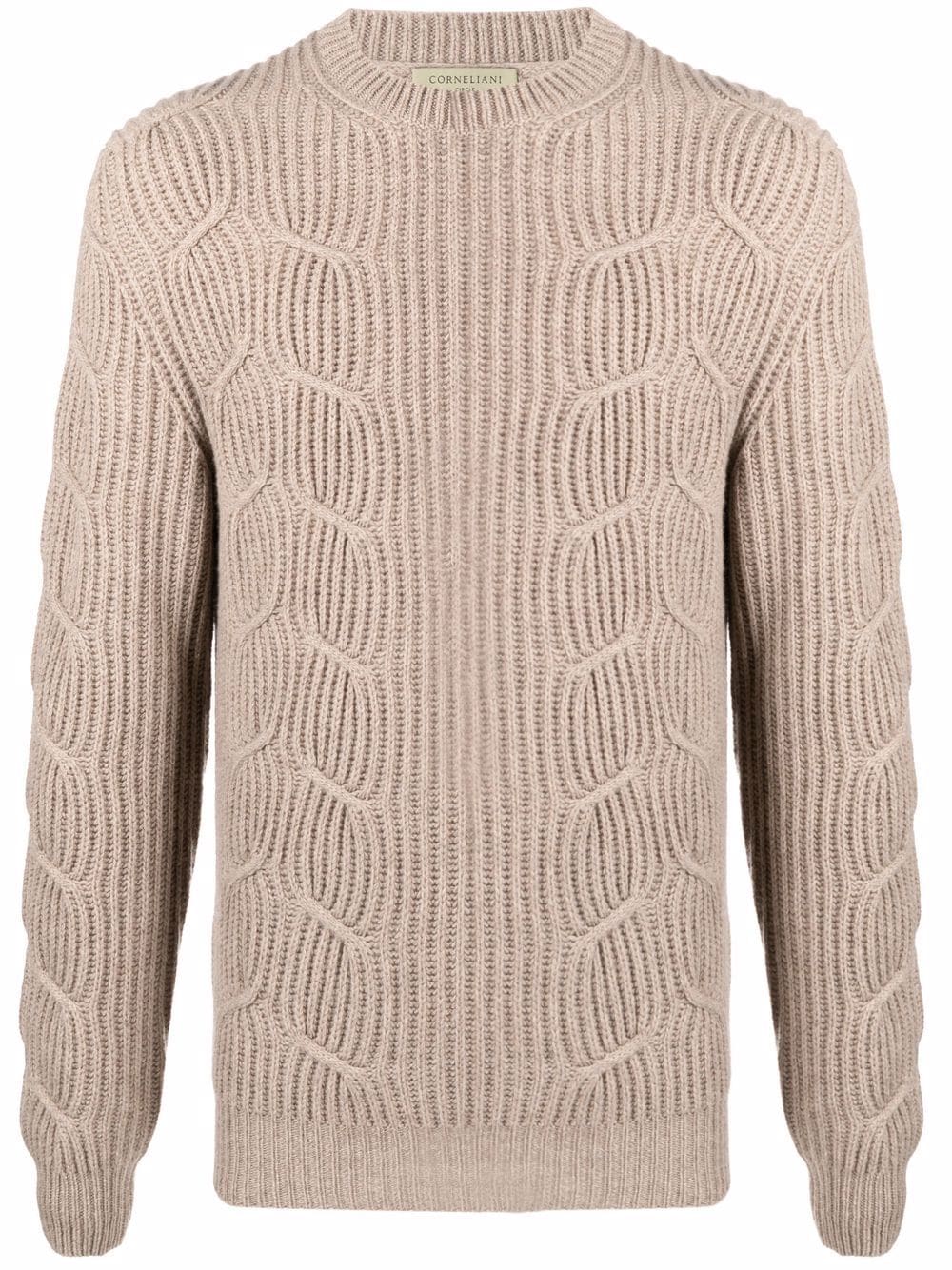 

Corneliani cable-knit crewneck sweater - Neutrals