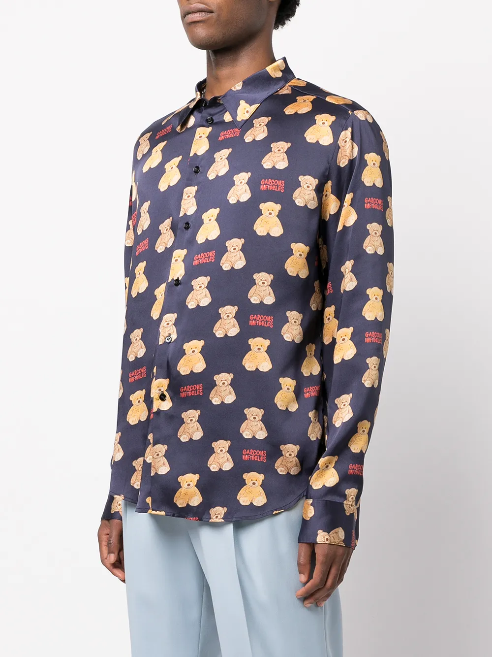 Garçons Infidèles Teddy bear-print Shirt - Farfetch