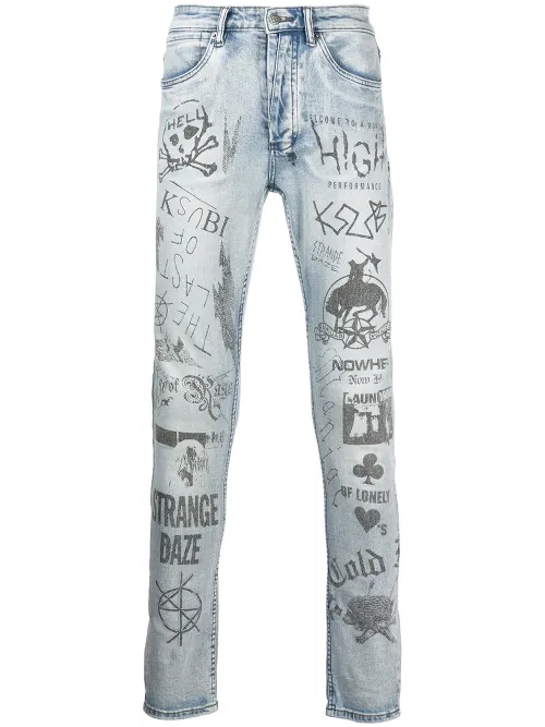 Jean skinny Van Winkle à imprimé graphique - Ksubi - Modalova