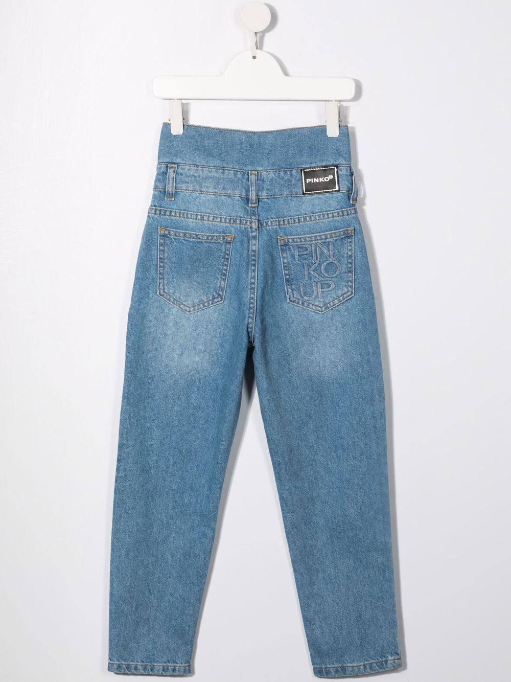 Pinko Kids High-waist jeans - Blauw