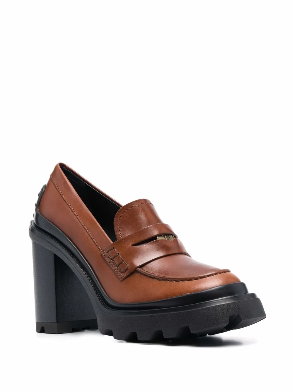 Image 2 of Tod's high-heel penny loafer pumps