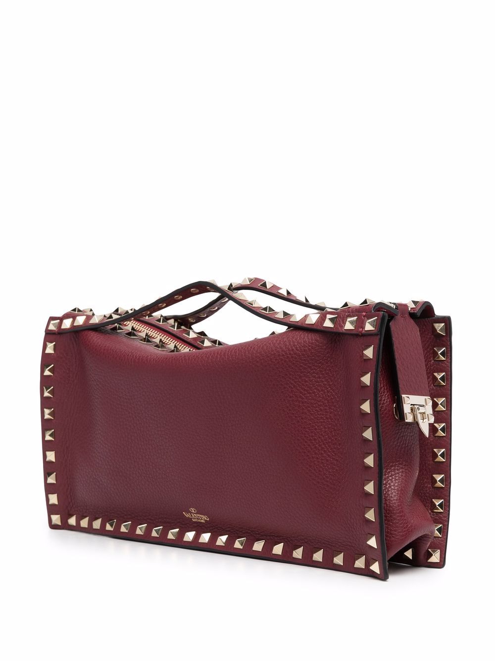 фото Valentino garavani rockstud leather clutch