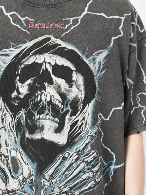 Represent skull-print T-shirt for men 