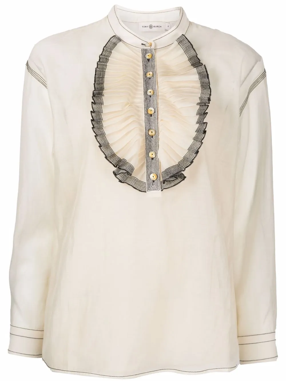 Tory Burch ラッフルトリム ブラウスの画像1