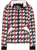 Perfect Moment Apres Duvet houndstooth puffer jacket - White