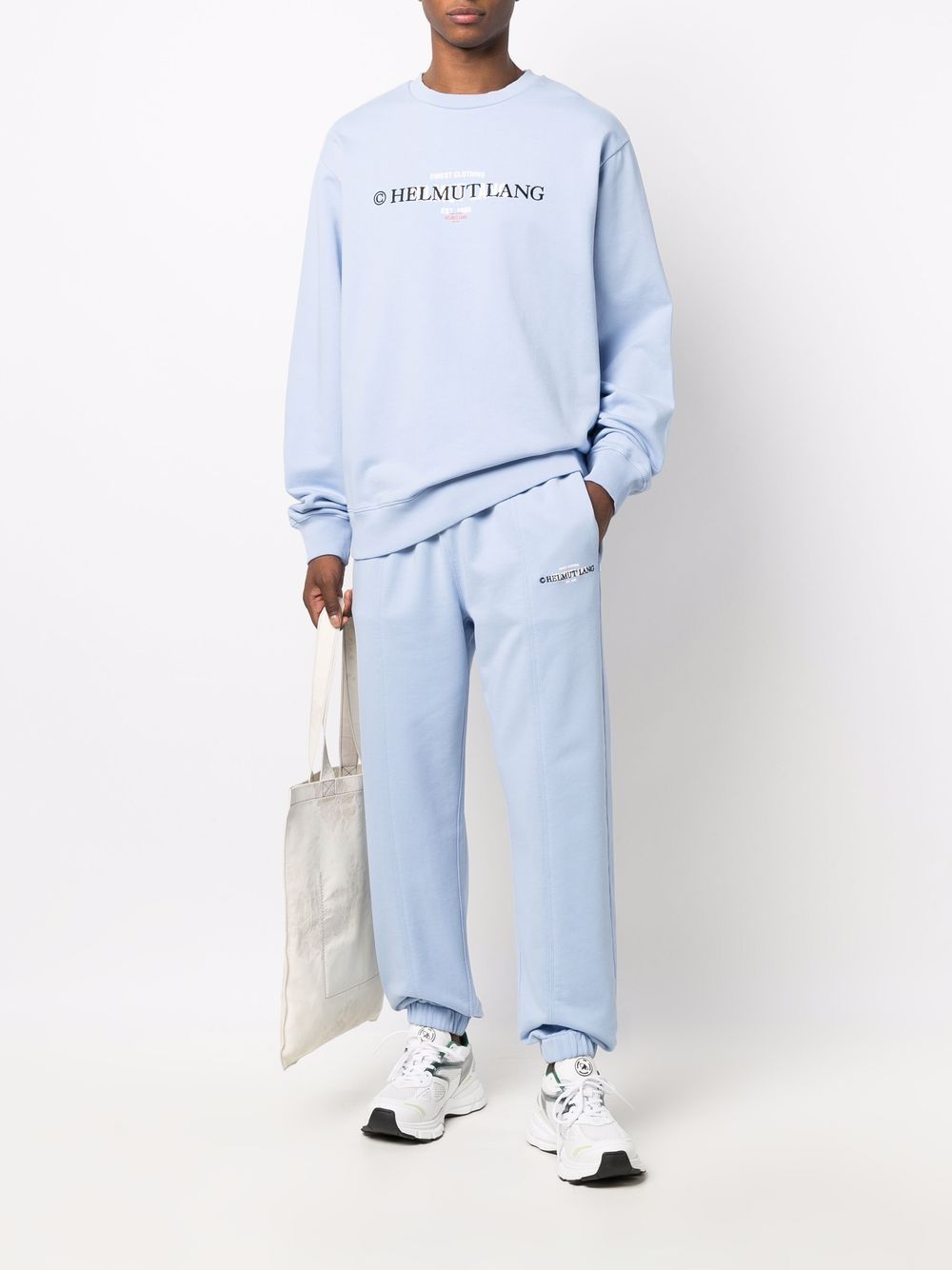 Image 2 of Helmut Lang embroidered-logo drawstring trackpants