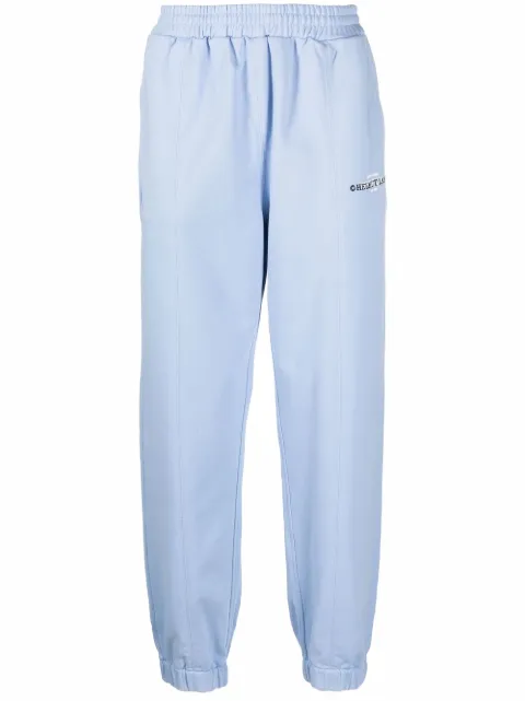 Helmut Lang embroidered-logo drawstring trackpants