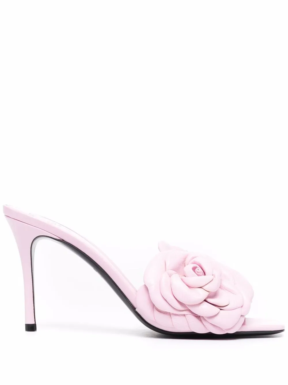 Valentino Garavani Floral Appliqué Mules - Farfetch