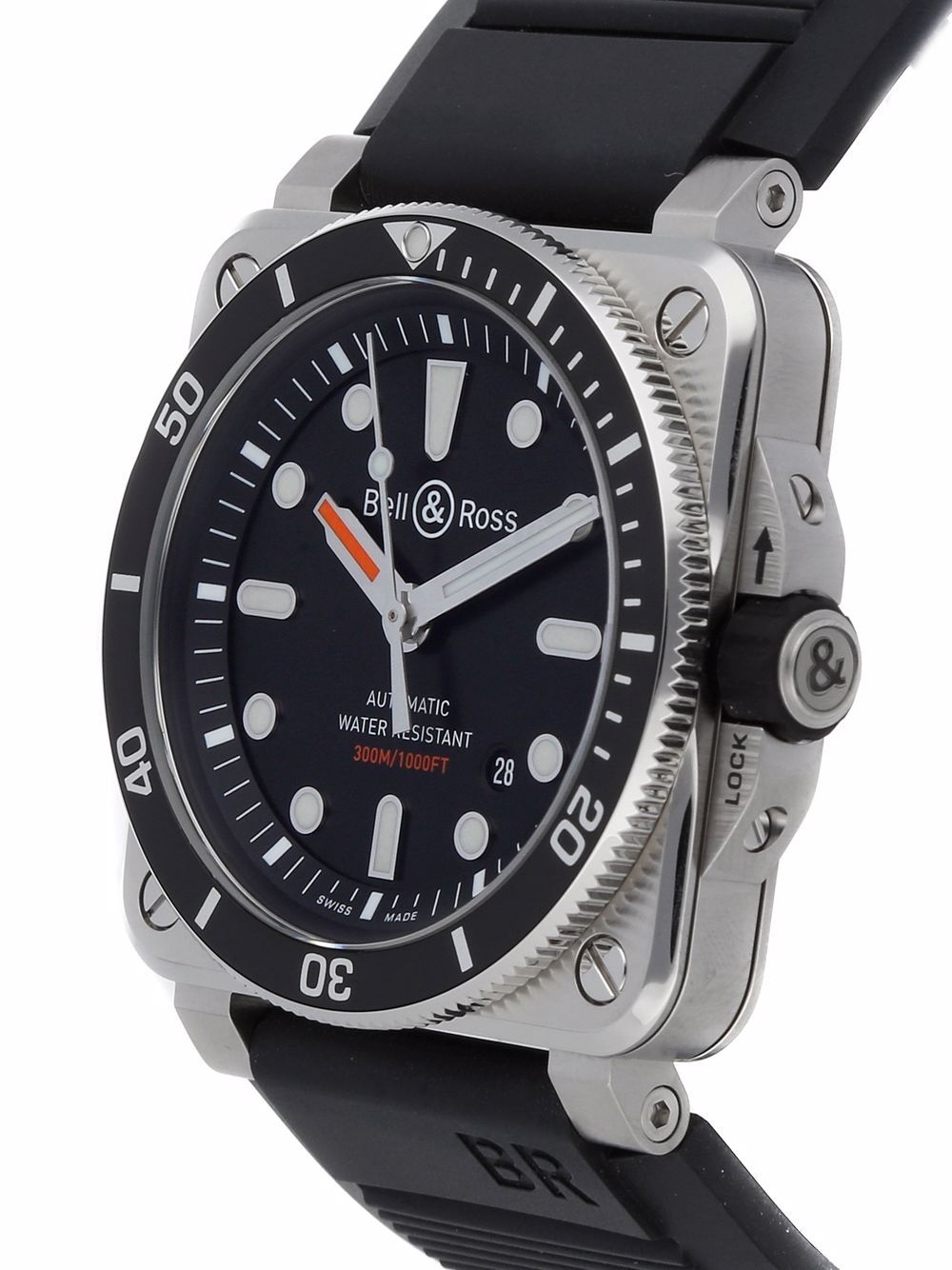 фото Bell & ross наручные часы br 03-92 diver pre-owned 42 мм 2021-го года