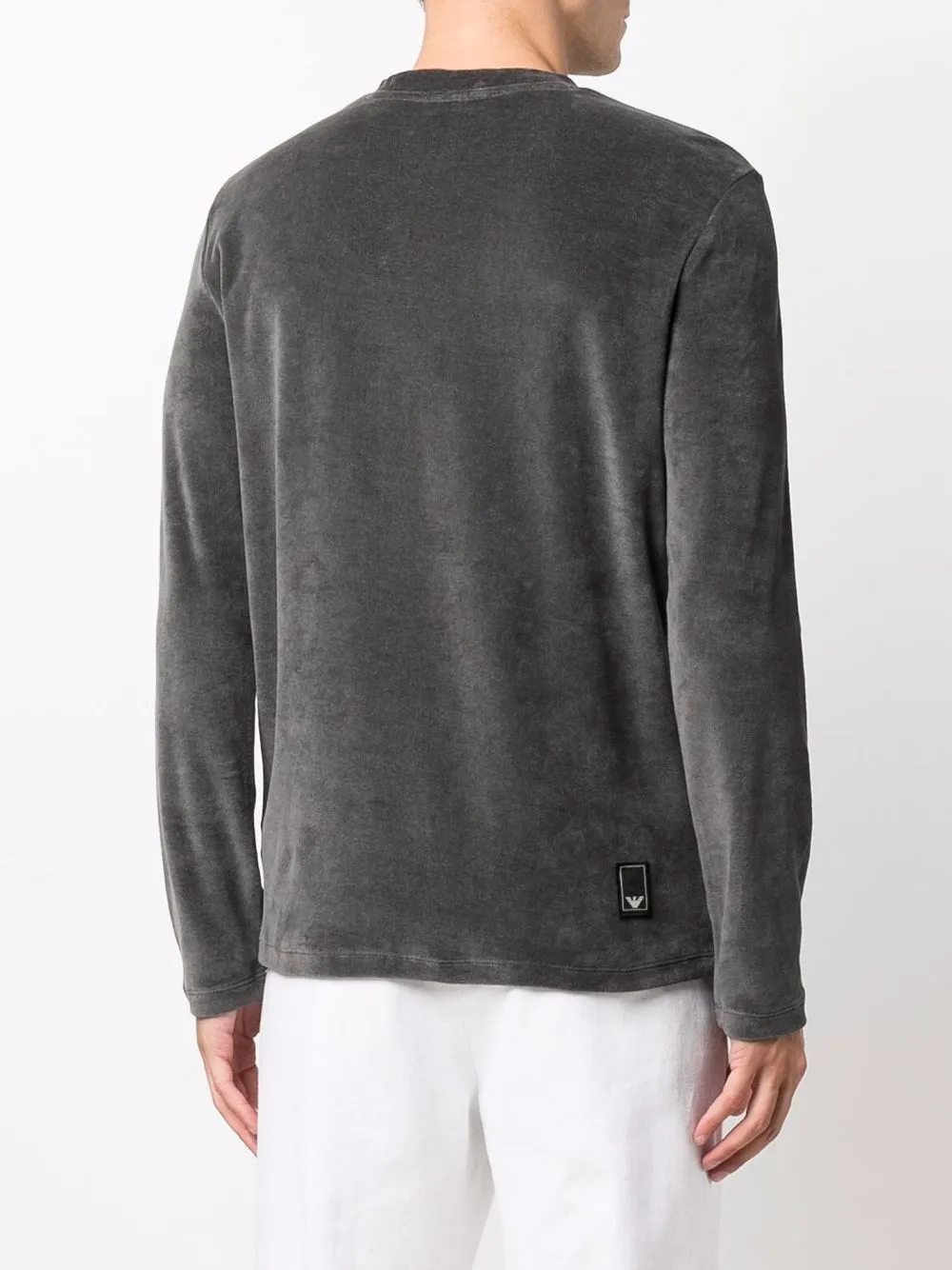 фото Emporio armani футболка с вышитым логотипом