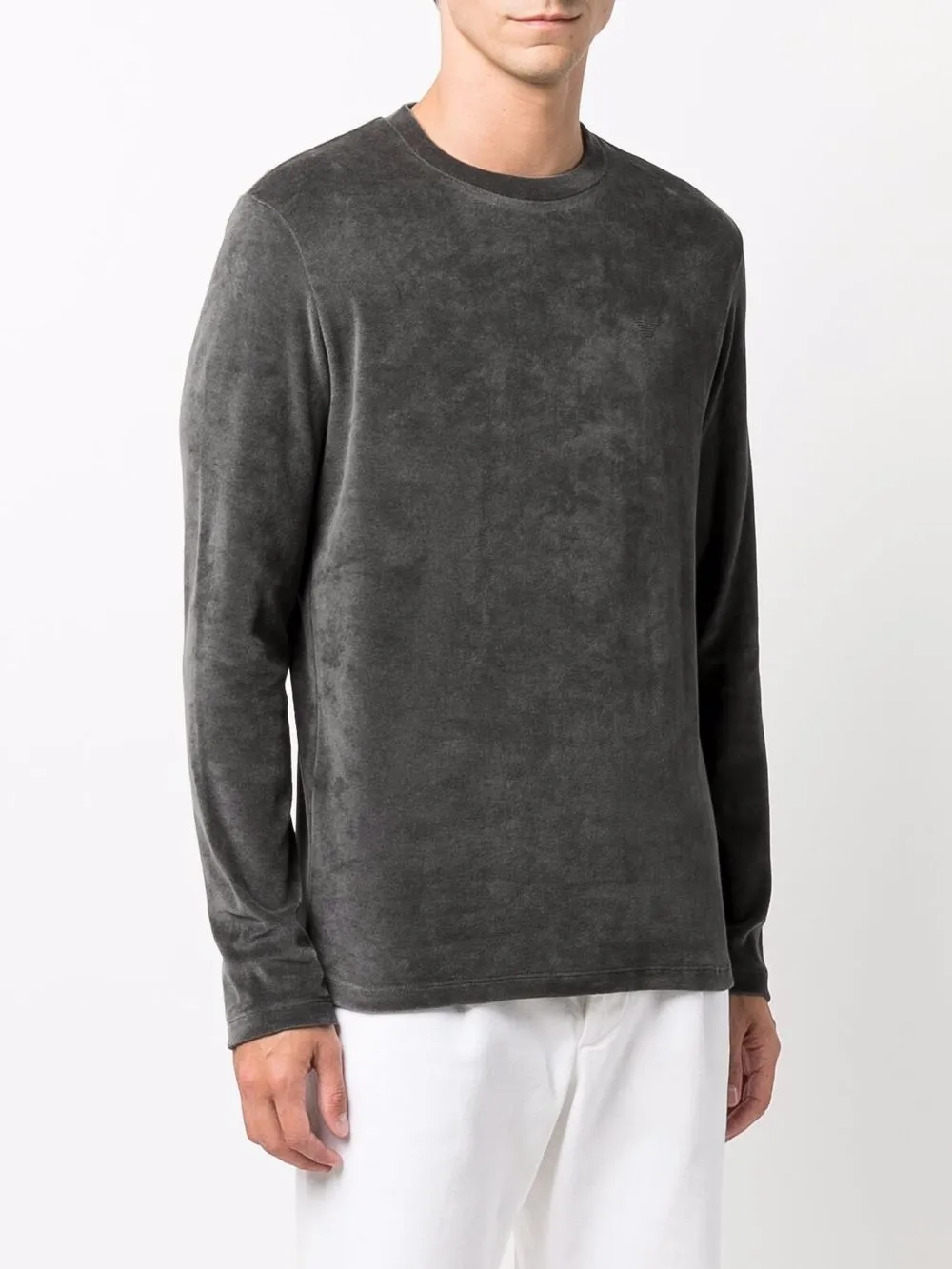 фото Emporio armani футболка с вышитым логотипом