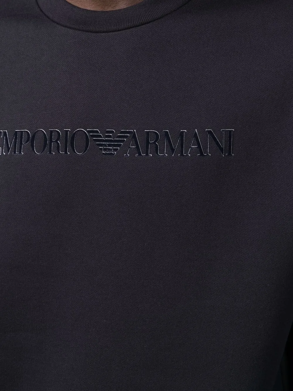 фото Emporio armani флисовая толстовка с вышитым логотипом