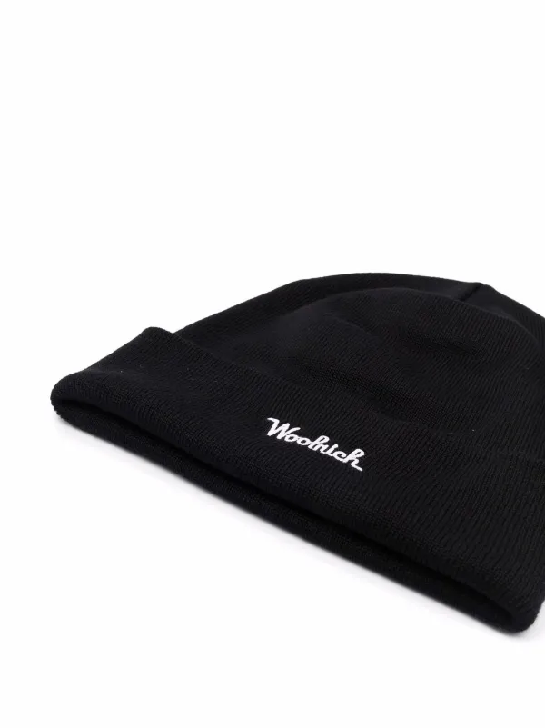Woolrich embroidered-logo virgin-wool 