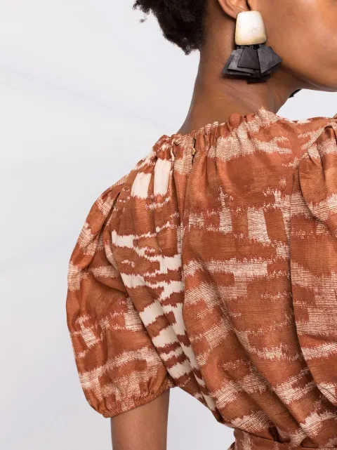 Ulla Johnson Neema puff-sleeved Silk 